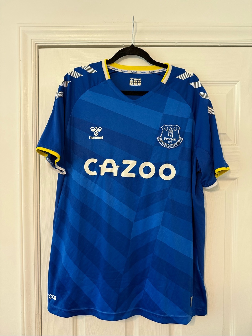 Hummel Royal Blue Football Jersey with White Badge